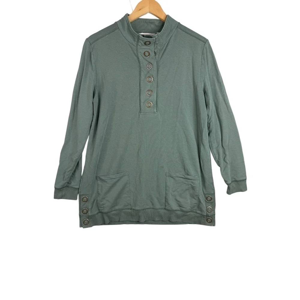 Soft Surroundings Crewneck Sweater size Medium‎ Green